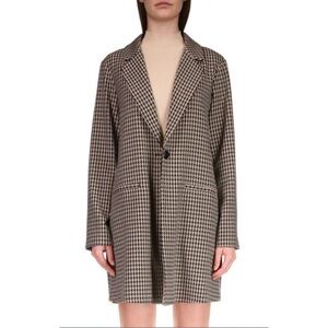 Sanctuary Carly Houndstooth Longline Blazer